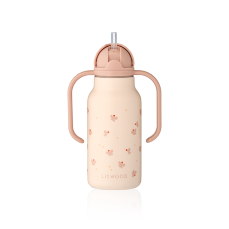 Liewood Liewood | Kimmie Water Bottle 250 ml | Mini Butterfly / Apple blossom