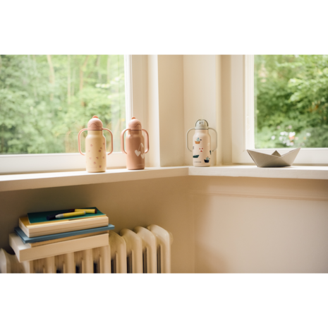 Liewood Liewood | Kimmie Water Bottle 250 ml | Mini Butterfly / Apple blossom