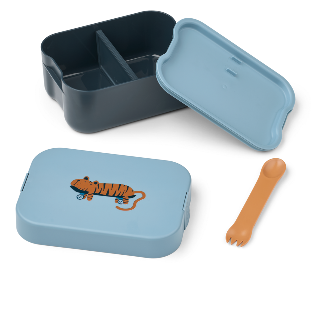 Liewood Liewood | Kamil Lunchbox | Tiger / Beach blue