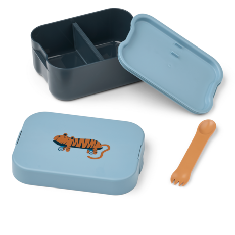Liewood Liewood | Kamil Lunchbox | Tiger / Beach blue