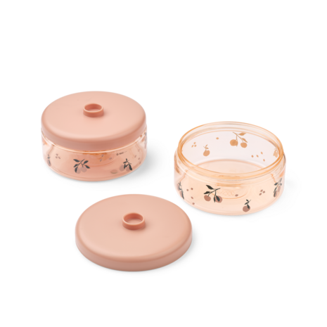 Liewood Liewood | Dominique Food Tritan Boxes 500 ml 2-Pack | Peach / Sea shell