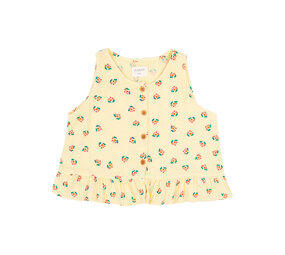 Jenest Jenest | Sofie Top  | Flower Aop Soft Yellow