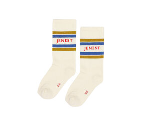 Jenest Jenest | Jenest Sport Socks | Off White Blue Gold