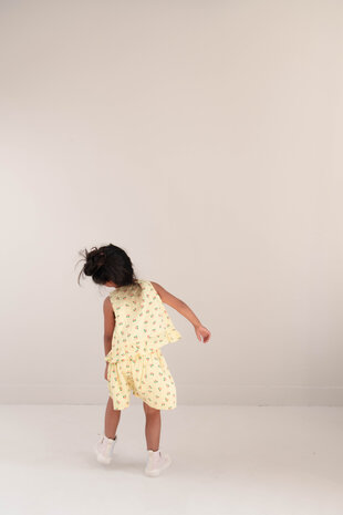 Jenest Jenest | Summer Shorts  | Flower Aop Soft Yellow