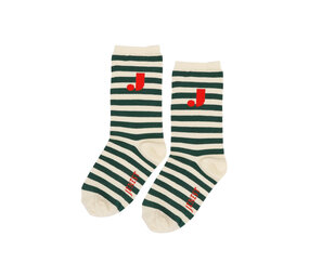 Jenest Jenest | J Stripe Socks  | Offwhite Green