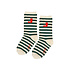 Jenest | J Stripe Socks  | Offwhite Green