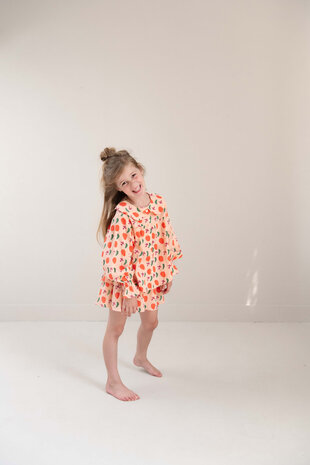 Jenest Jenest | Elle Skirt  | Bird Aop Peach Orange