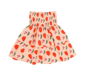 Jenest Jenest | Elle Skirt  | Bird Aop Peach Orange