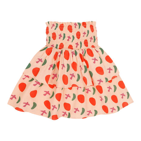 Jenest Jenest | Elle Skirt  | Bird Aop Peach Orange