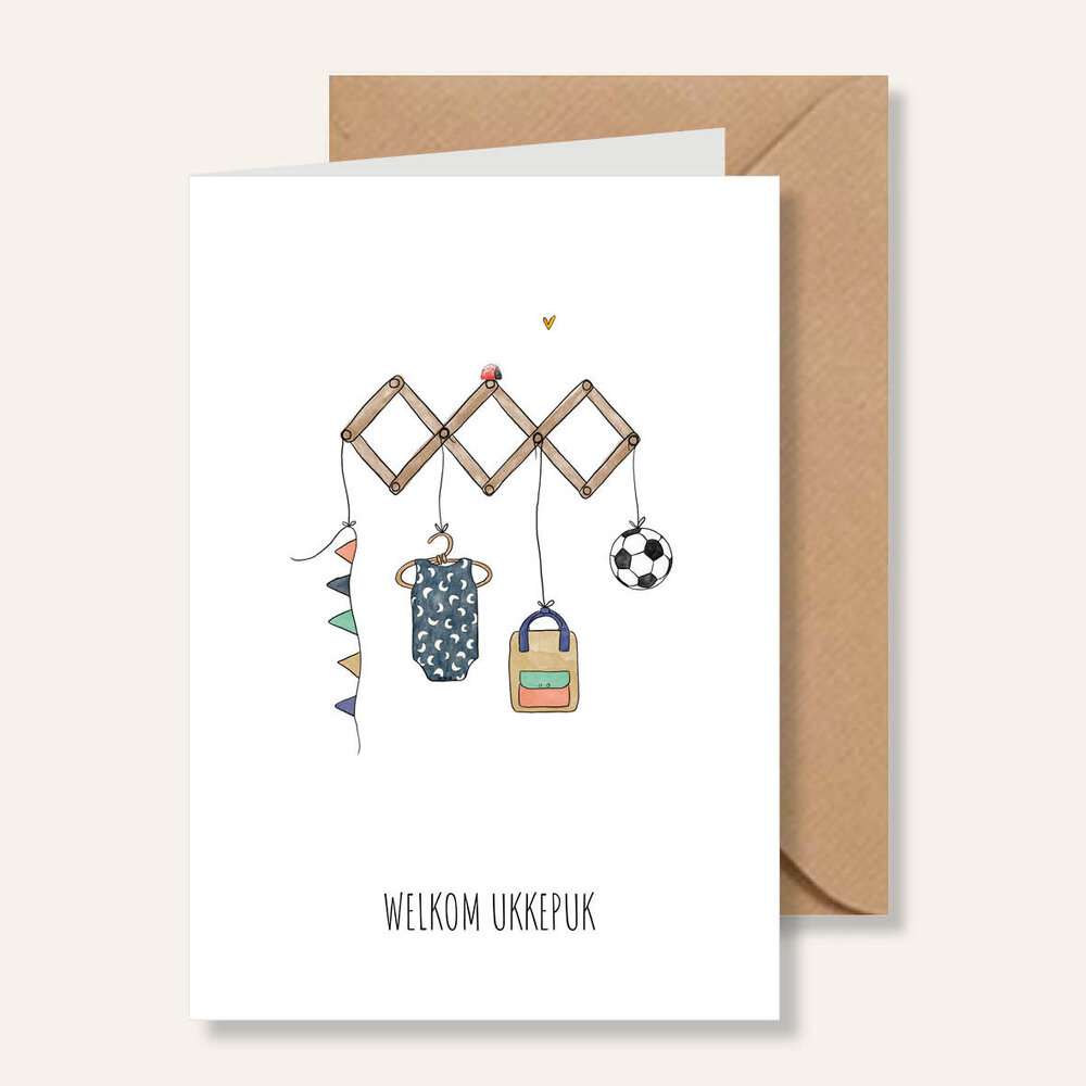 Juulz Juulz | Kaart | Kapstok Welkom Ukkepuk jongen