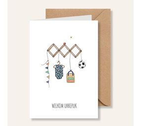 Juulz Juulz | Kaart | Kapstok Welkom Ukkepuk jongen