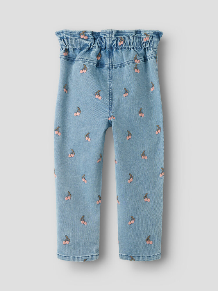 Lil ' Atelier Lil ' Atelier | NMFDEVA LOOSE EMB JEANS 2024-ES LIL | Medium Blue Denim CHERRY