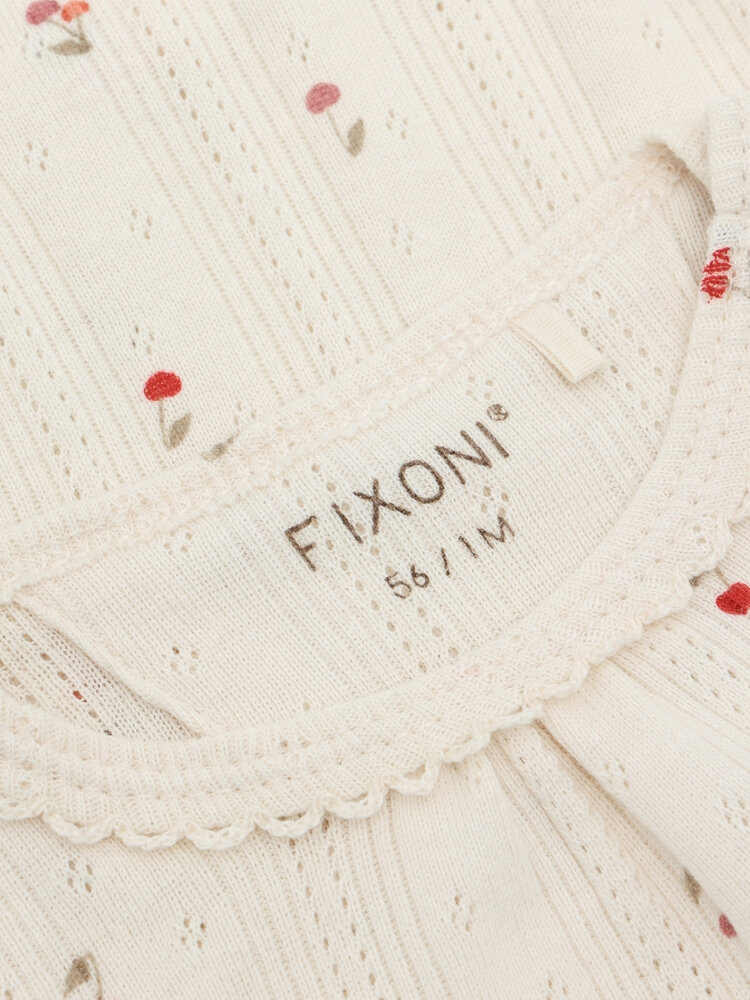 Fixoni Fixoni | Body LS Pointelle Cherry | Eggnog