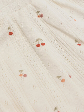 Fixoni Fixoni | Bloomers Pointelle Cherry | Eggnog