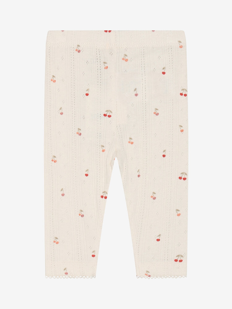 Fixoni Fixoni | Leggings Pointelle Cherry | Eggnog
