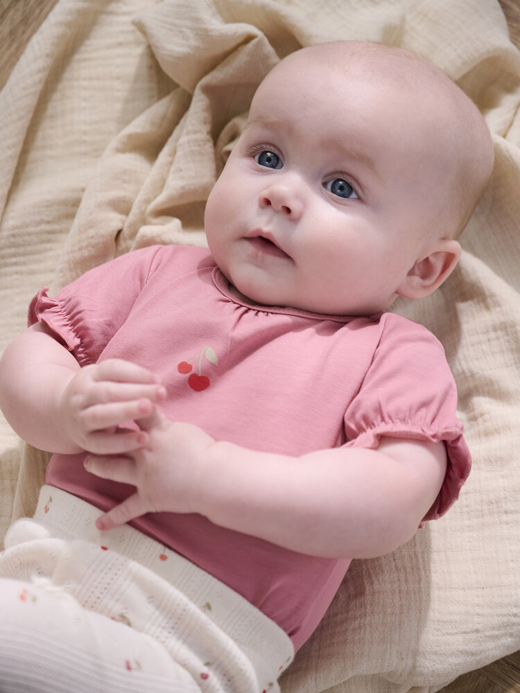 Fixoni Fixoni | Leggings Pointelle Cherry | Eggnog