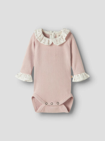 Lil ' Atelier Lil ' Atelier | NBFTRINE LS SLIM BODY LIL | Peach Whip