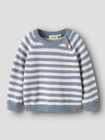 Lil ' Atelier Lil ' Atelier | NBMDASON LS KNIT LIL | Coconut Milk TRADEWINDS