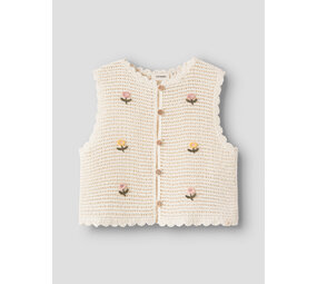 Lil ' Atelier Lil ' Atelier | NMFFLORA KNIT VEST LIL | Coconut Milk