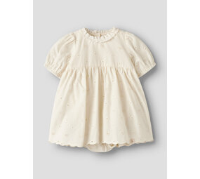 Lil ' Atelier Lil ' Atelier | NBFFLORES SS BODY DRESS LIL | Coconut Milk
