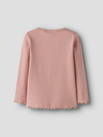 Lil ' Atelier Lil ' Atelier | NMFDIMIA LS SLIM TOP LIL | Misty Rose
