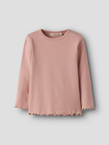 Lil ' Atelier Lil ' Atelier | NMFDIMIA LS SLIM TOP LIL | Misty Rose