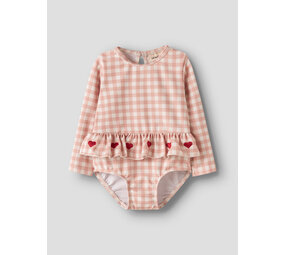 Lil ' Atelier Lil ' Atelier | NBFFINLEY LS SWIMSUIT LIL | Misty Rose