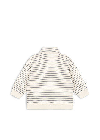 Konges Sløjd Konges Sløjd | Lou Stripe Half Zip Sweat Ocs | Flintstone Stripe