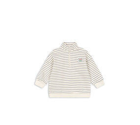 Konges Sløjd Konges Sløjd | Lou Stripe Half Zip Sweat Ocs | Flintstone Stripe