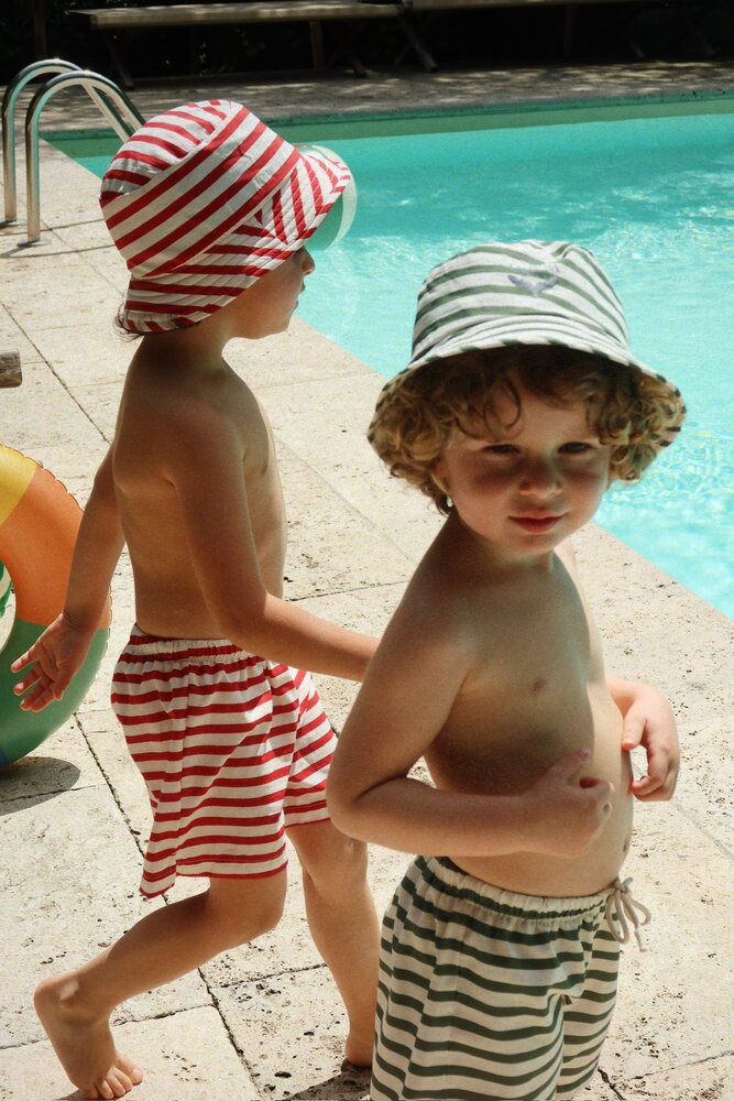 Konges Sløjd Konges Sløjd | Asnou Bucket Hat Grs | Stripe Verti