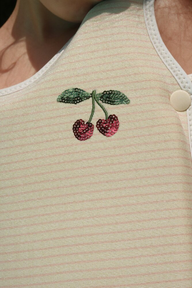 Konges Sløjd Konges Sløjd | Cherry Swim Vest | Rose Stripe