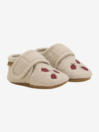En Fant En Fant | Wool Slippers w. Embroidery | Moonlight
