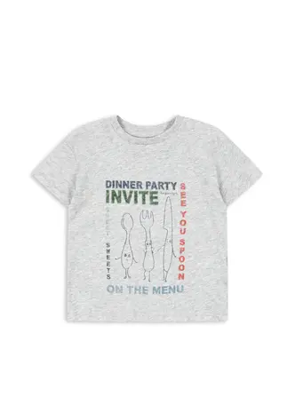 Konges Sløjd Konges Sløjd | Famo Tee Gots | Grey Melange