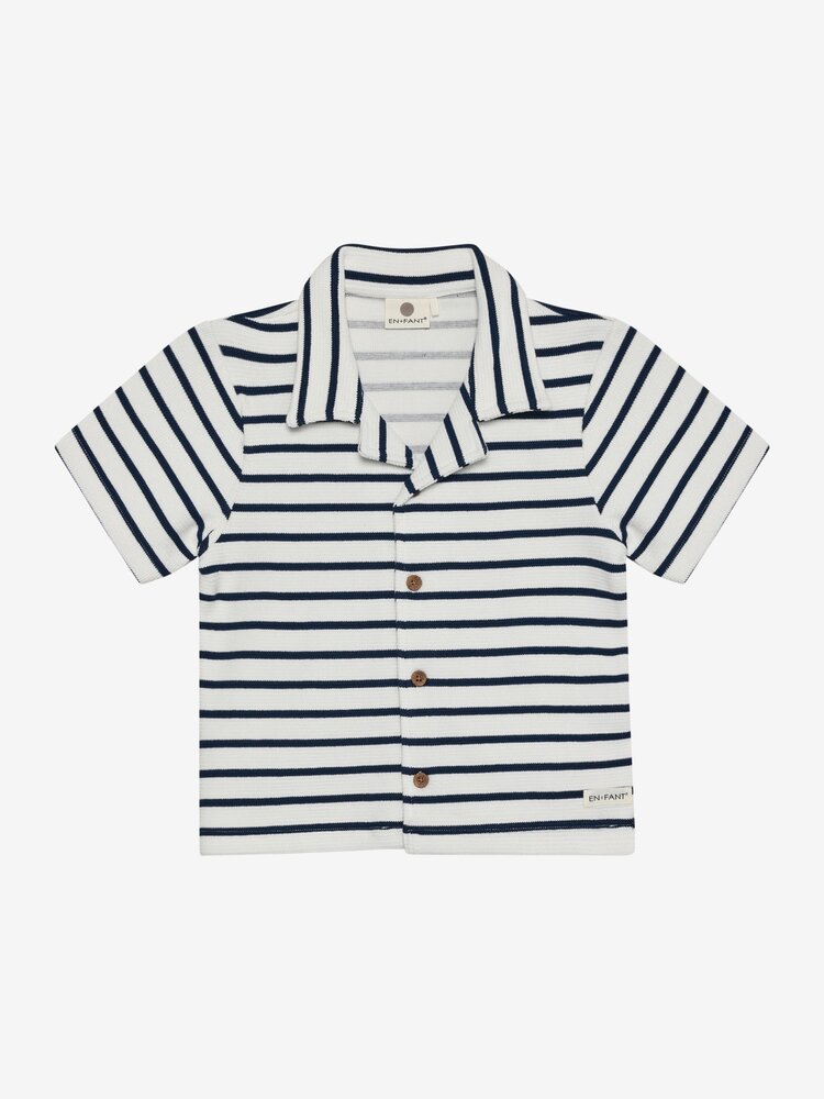 En Fant En Fant | Shirt Sweat Stripe | Medieval Blue