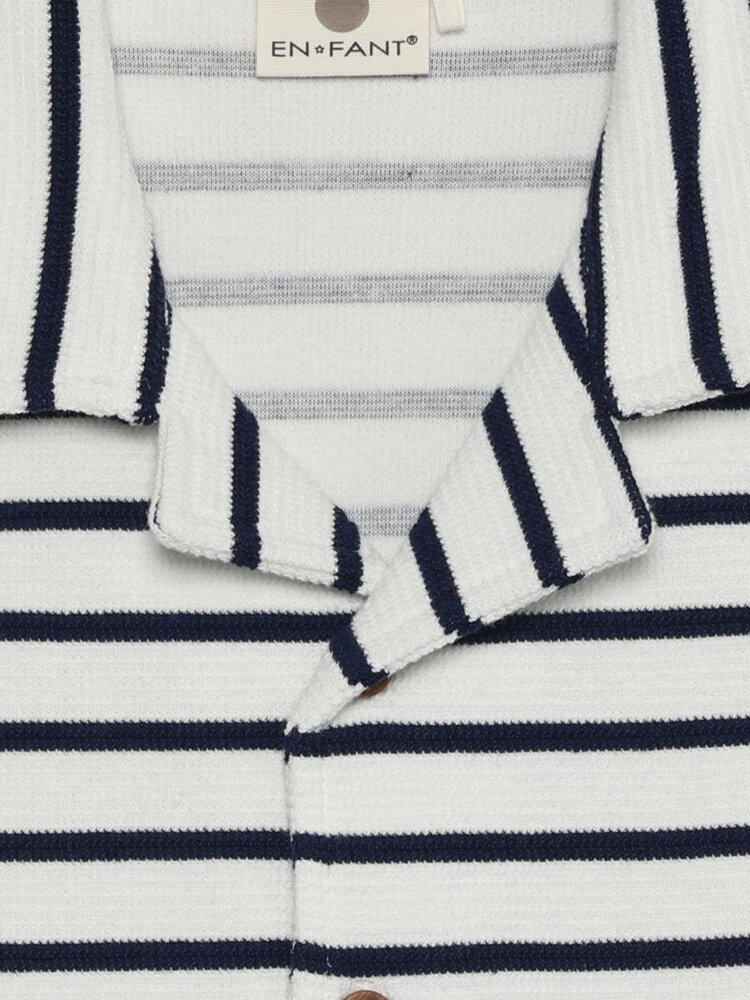 En Fant En Fant | Shirt Sweat Stripe | Medieval Blue