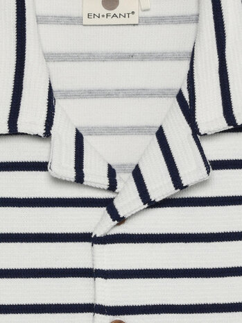 En Fant En Fant | Shirt Sweat Stripe | Medieval Blue