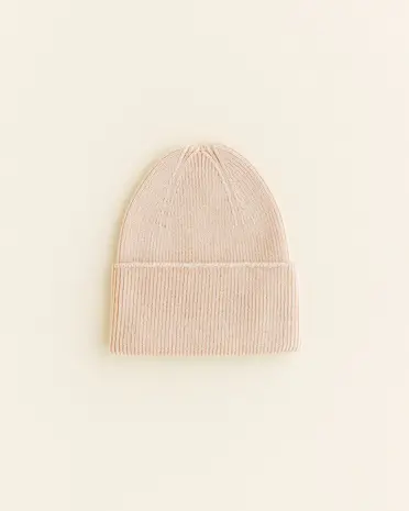 Hvid Hvid | Beanie Fonzie Newborn | Oat