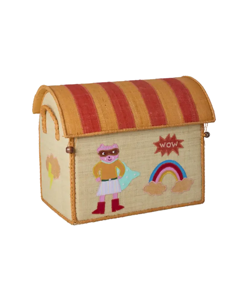 Rice Everyday Magic Rice | Klein Raffia Opberghuis | Roze | Hero Theme