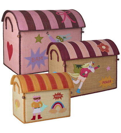 Rice Everyday Magic Rice | Klein Raffia Opberghuis | Roze | Hero Theme