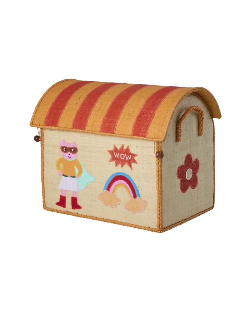 Rice Everyday Magic Rice | Klein Raffia Opberghuis | Roze | Hero Theme