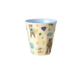 Rice Everyday Magic Rice | Melamine cup with Hero print Soft Blue | Small 160ml