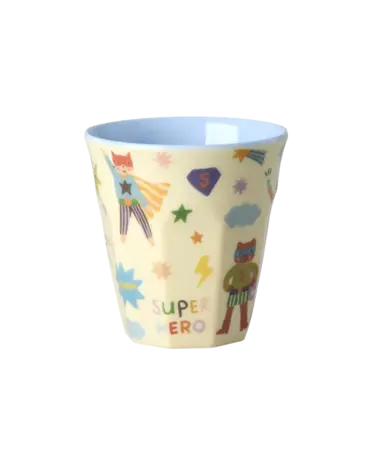 Rice Everyday Magic Rice | Melamine cup with Hero print Soft Blue | Small 160ml