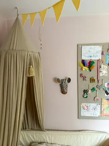 Rice Everyday Magic Rice | Zebra Papier-maché Muurdecoratie | Bruin Blauw