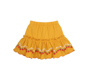 Jelly Mallow Jelly Mallow | Apple Flower Crinkled Skirt | Yellow
