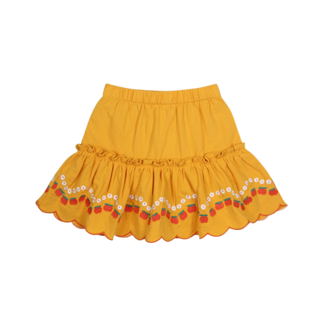 Jelly Mallow Jelly Mallow | Apple Flower Crinkled Skirt | Yellow