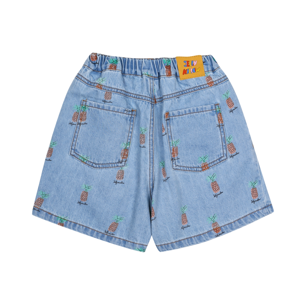 Jelly Mallow Jelly Mallow | Pineapple Denim Shorts | Light Blue