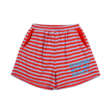 Jelly Mallow Jelly Mallow | Cooking Heart Stripe Shorts | Red