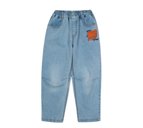 Jelly Mallow Jelly Mallow | Elephant Brushed Denim Pants | Blue