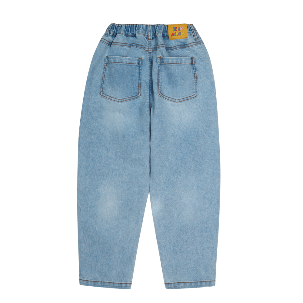 Jelly Mallow Jelly Mallow | Elephant Brushed Denim Pants | Blue
