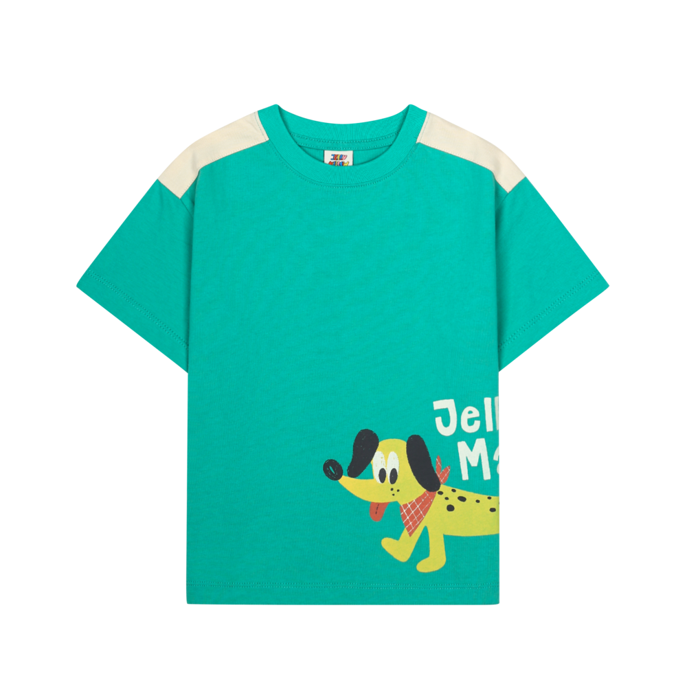 Jelly Mallow Jelly Mallow | Dog Coloring T-shirt | Green